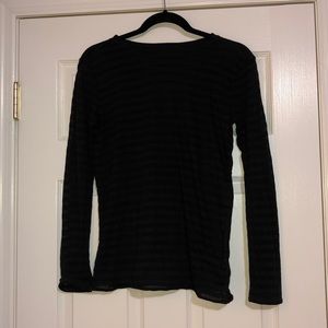 long sleeve sheer shirt